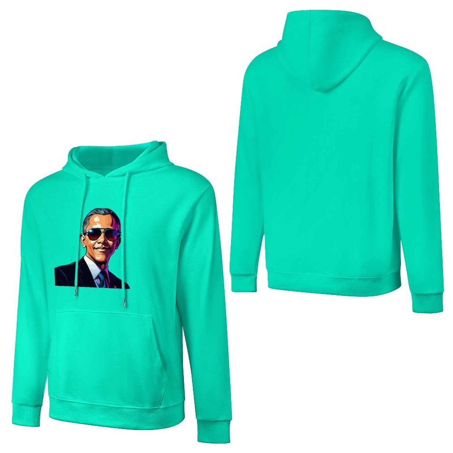 Men's Hoodie "Obama" Crown Co. 👑 Comfortable Cotton Design Streetwear