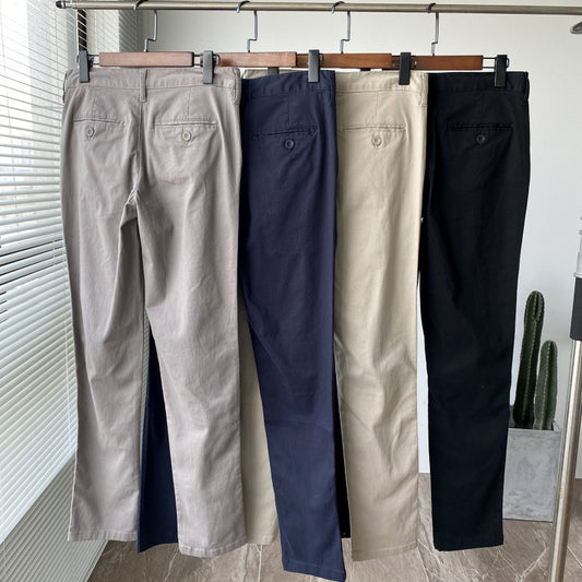 Four-sided Elasticity Autumn New Men's Casual Pants Solid Color