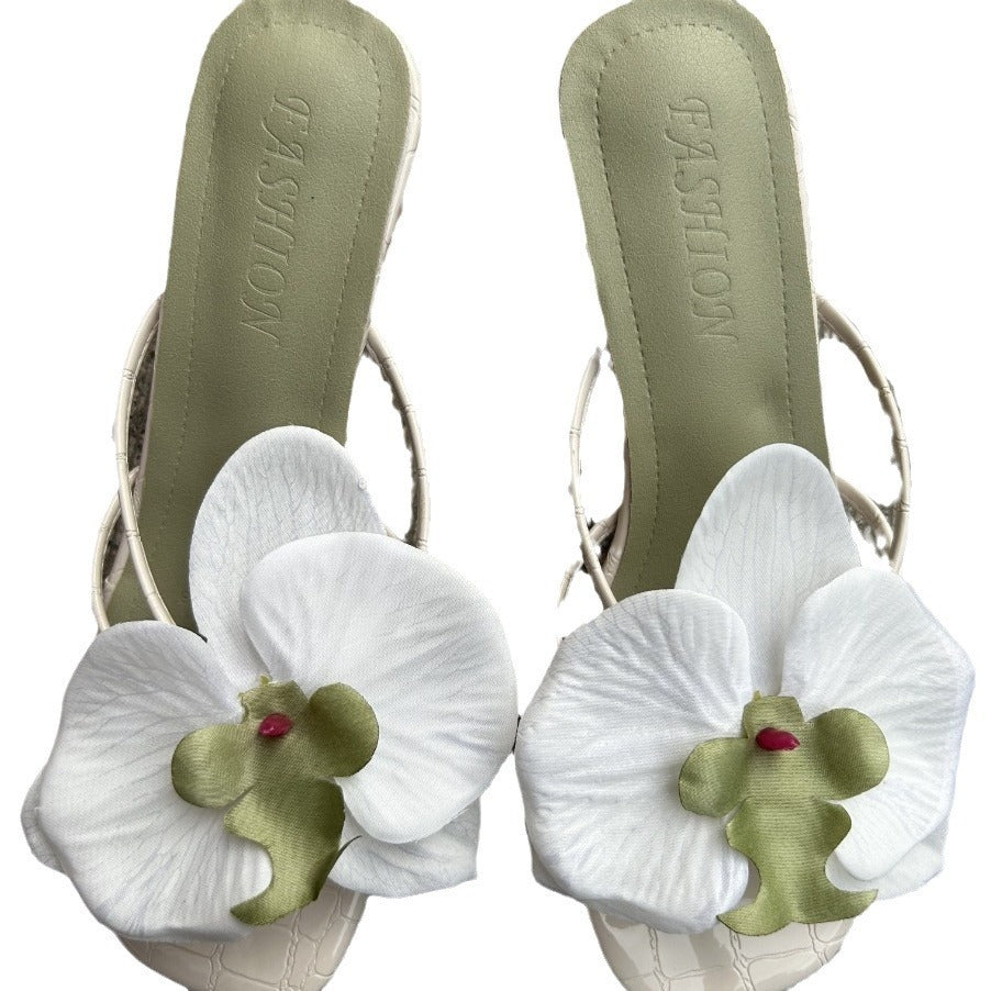 Women's New Flower High Heels
