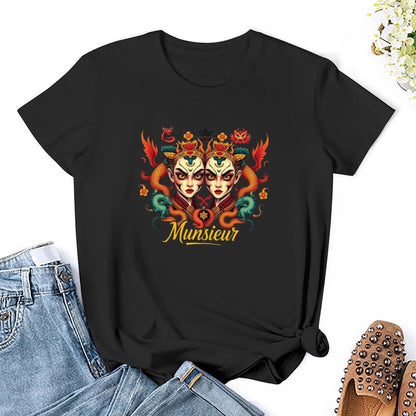 Munsieur T-Shirt for Women: Classic Comfort with a Contemporary Twist for Her - Munsieur