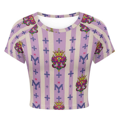 Tight cropped navel-baring T-shirt