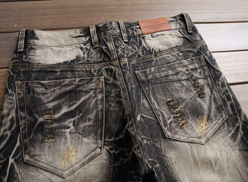 Men's Versatile Fashionable And Comfortable Embroidered Pants