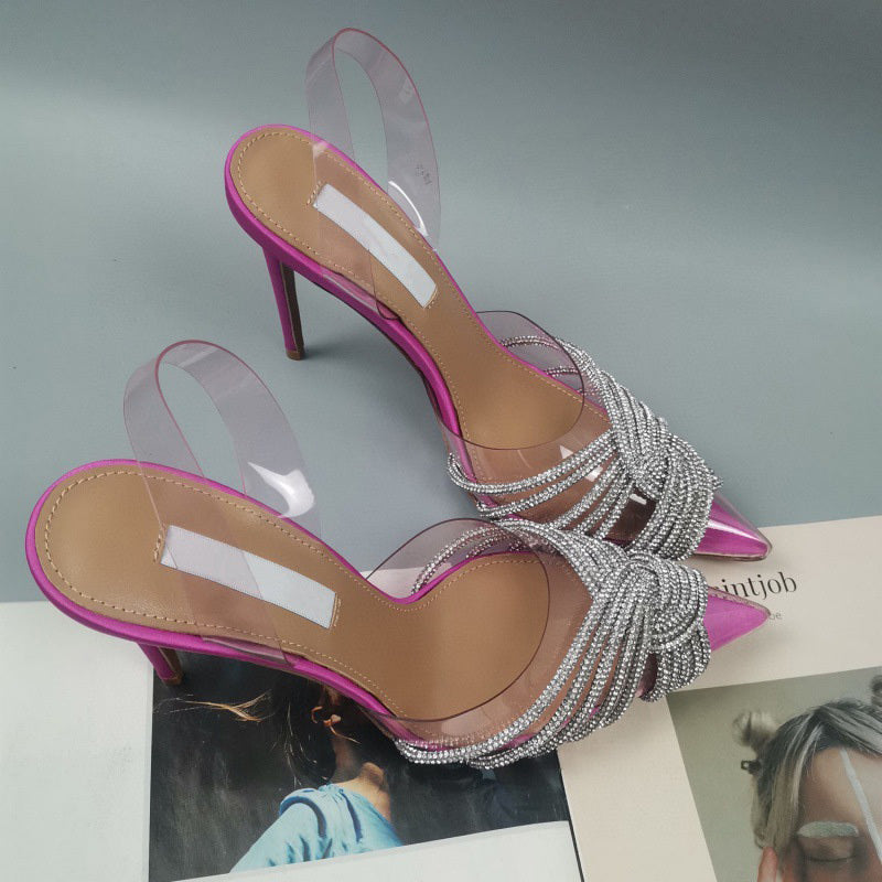 Rhinestone Film Heels European Trend