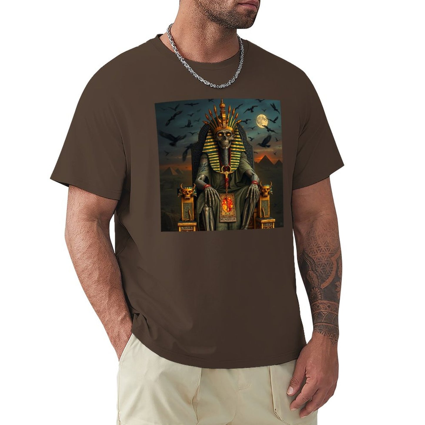 Munsieur Pharaoh's Reign Collection Men's Tee III (High Definition & Front Printing)