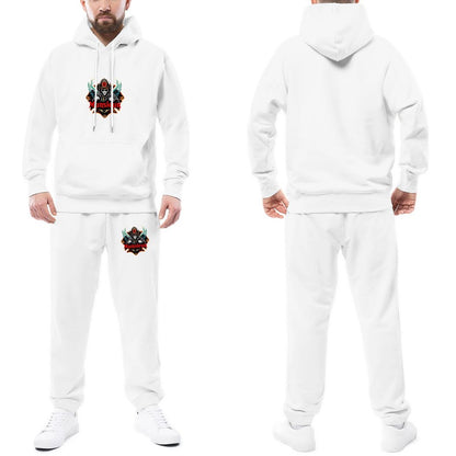 Munsieur Graphic Design Hoodie Set for Men