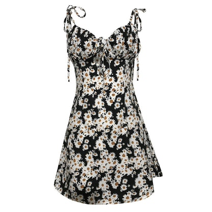 Floral V-neck Print Cami Dress