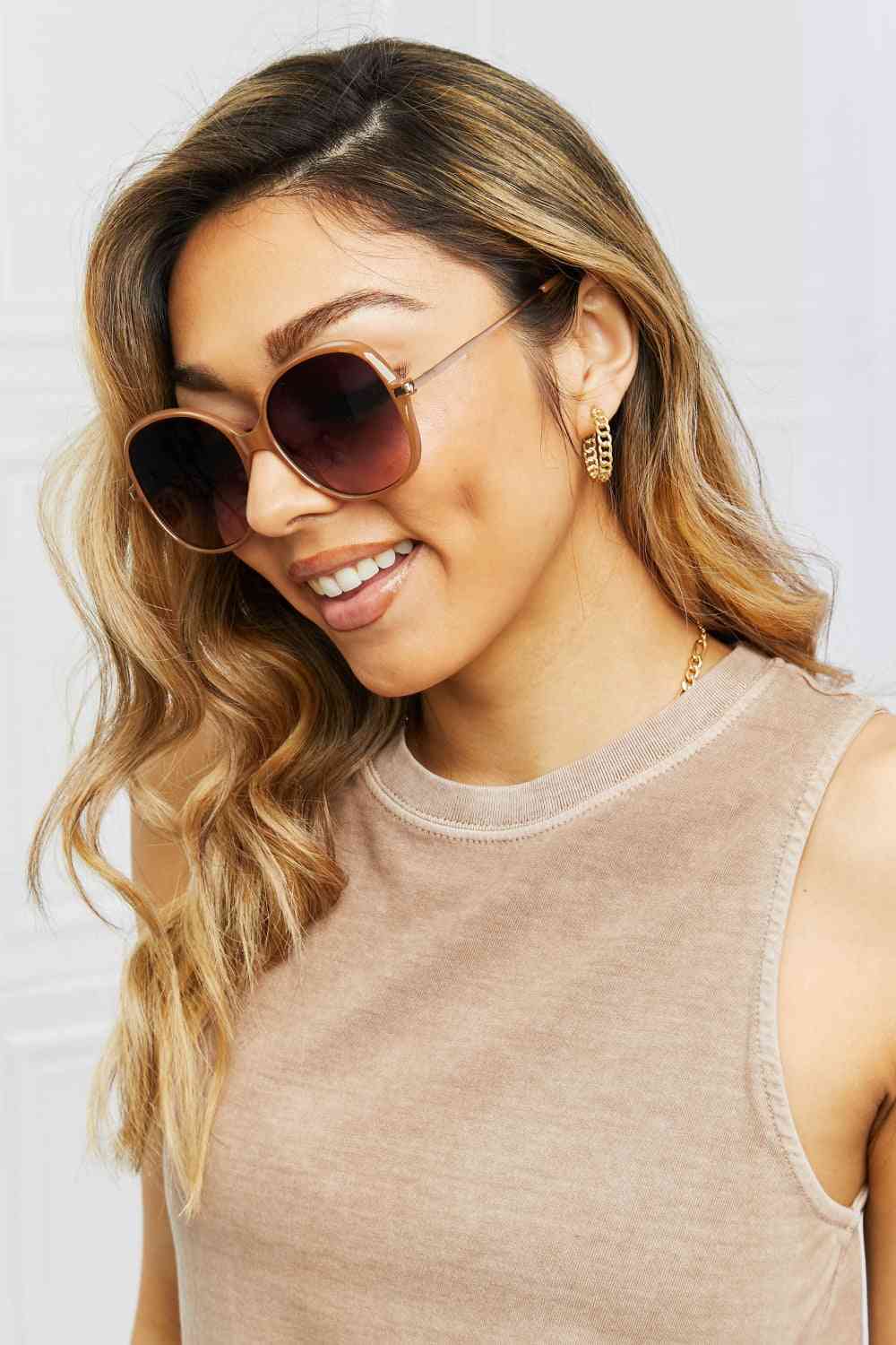 Metal-Plastic Hybrid Full Rim Sunglasses - Munsieur