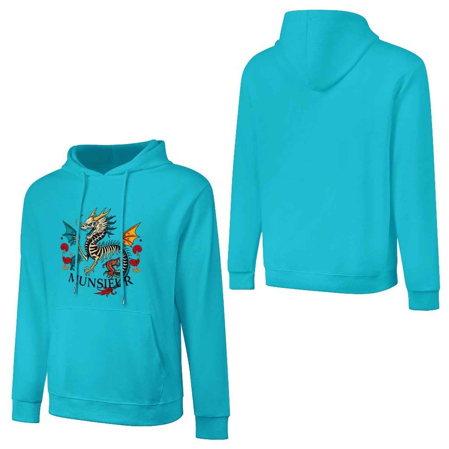 Munsieur Inferno Crest: Dragon Hoodie for Men - Munsieur