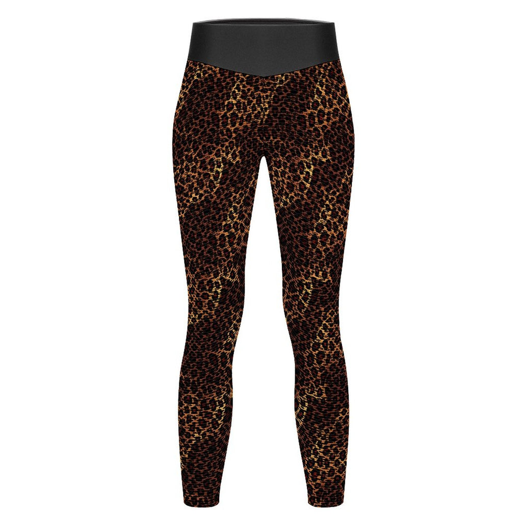 Custom Printed Honeycomb Textured Yoga Leggings for Women