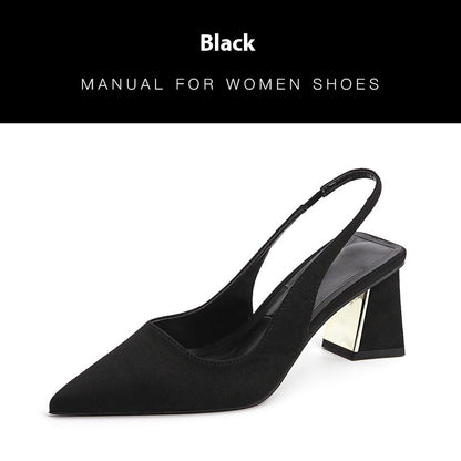 Women's Pointed-toe Skinny Suede High Heel Pumps - Munsieur
