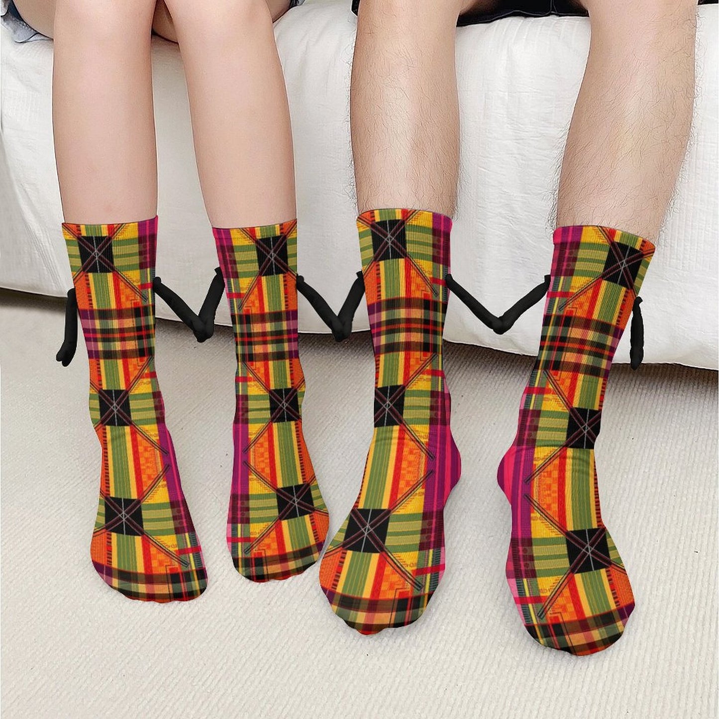 Munsieur Design Buddy Socks Magnetic Holding Hands Funny Socks accessories