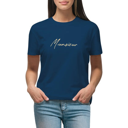 Women's Munsieur Brand T-shirt Comfortable Cotton Casual Streetwear