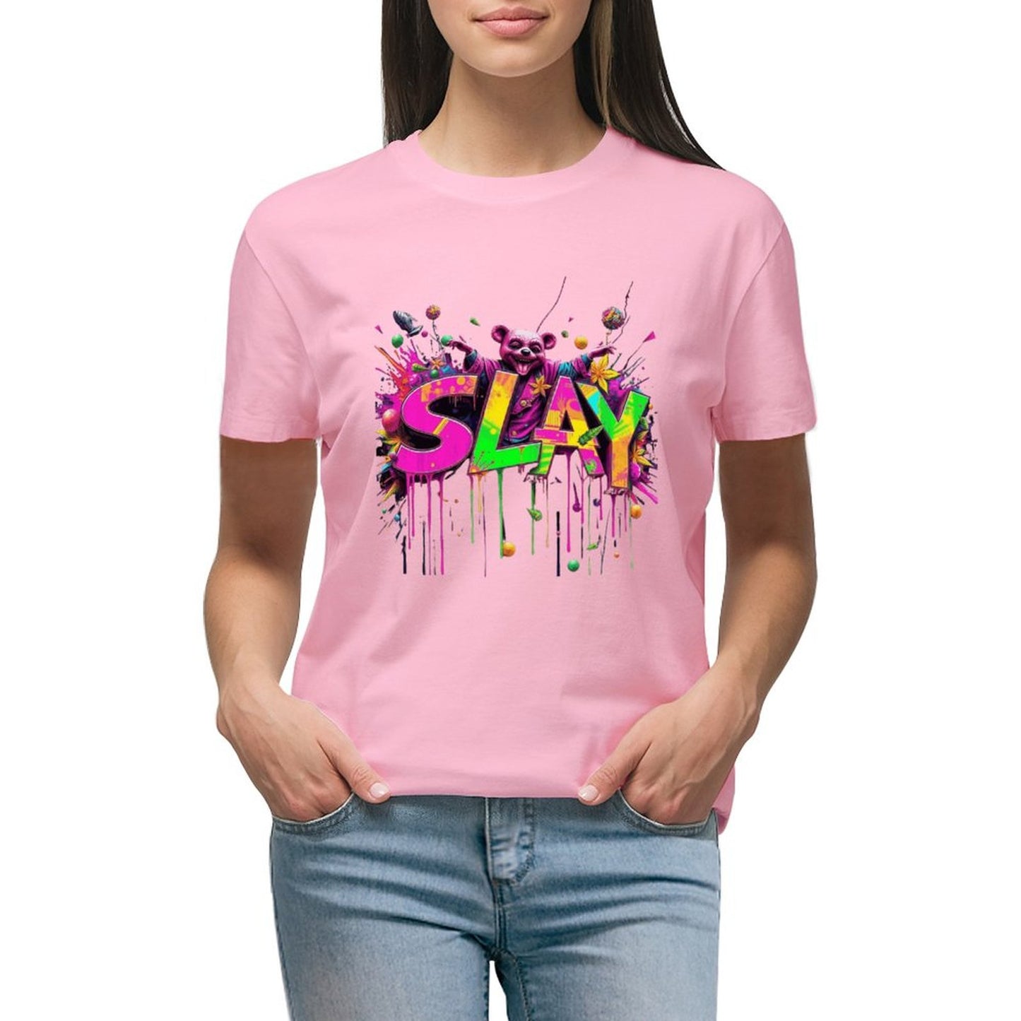 Women's T-shirt "Slay" Designer Streetwear Crown Co.👑