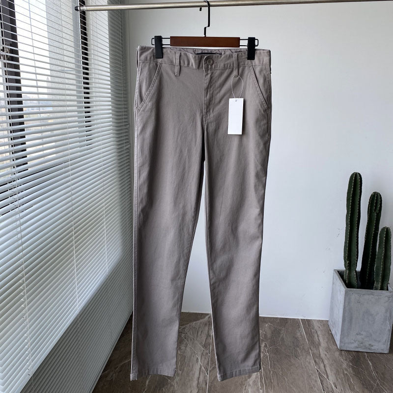 Four-sided Elasticity Autumn New Men's Casual Pants Solid Color