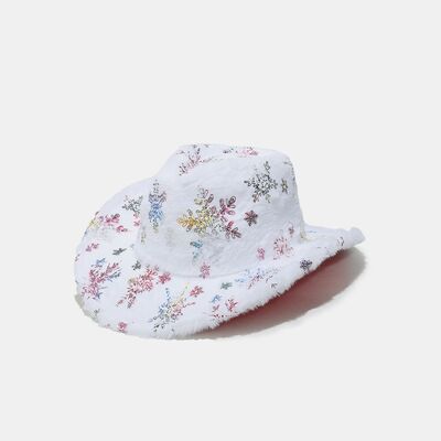 Fuzzy Snowflakes Polyester Hat - Munsieur