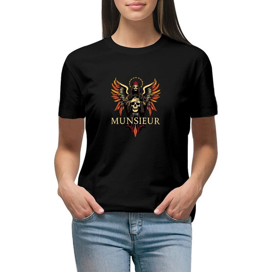 Munsieur Women's Brand T-shirt "Rebellious Angel" Designer Streetwear for Her