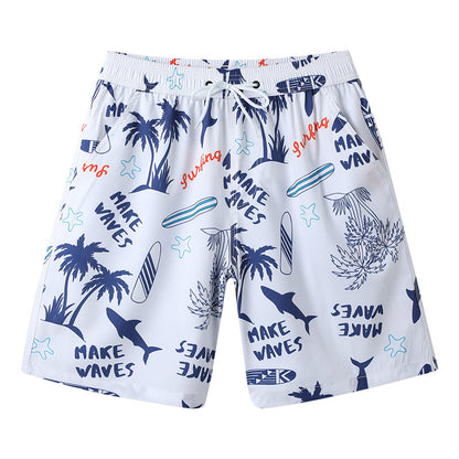 Men's Printing Vacation Style Wading Quick-drying Shorts