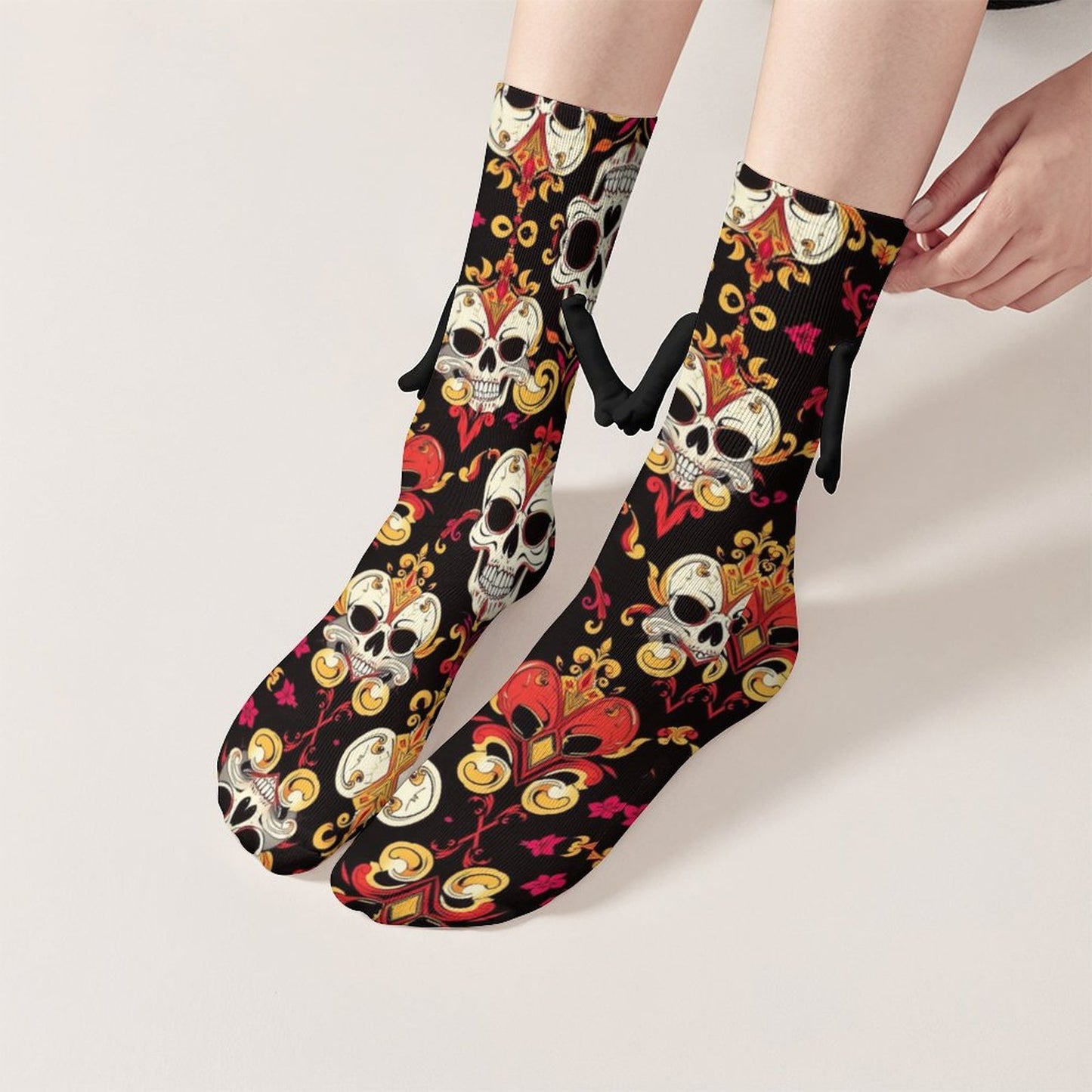 Munsieur Design Buddy Socks Magnetic Holding Hands Funny Socks accessories