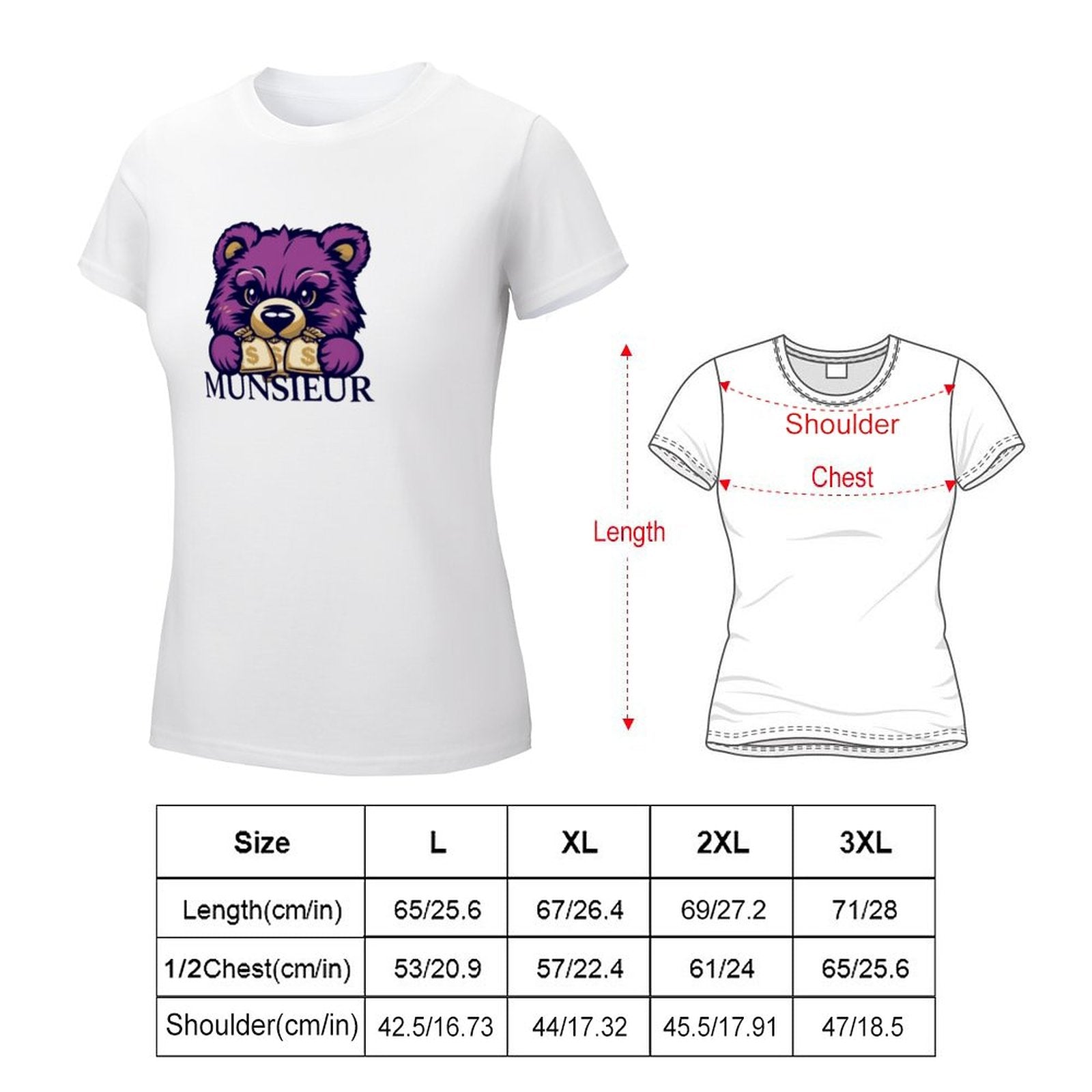 Munsieur T-Shirt for Women: The Ultimate Blend of Fashion and Fit for Her - Munsieur