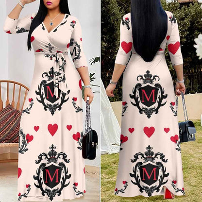 V-neck Maxi Dress