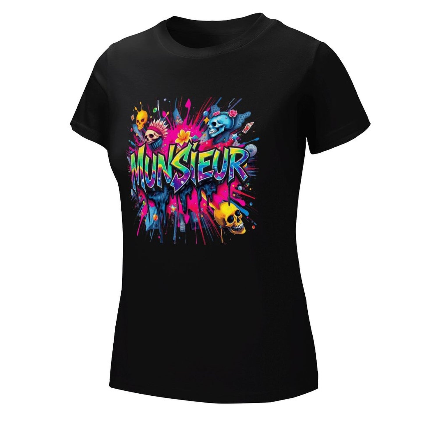 Women's Munsieur Brand T-shirt Streetwear Fashion