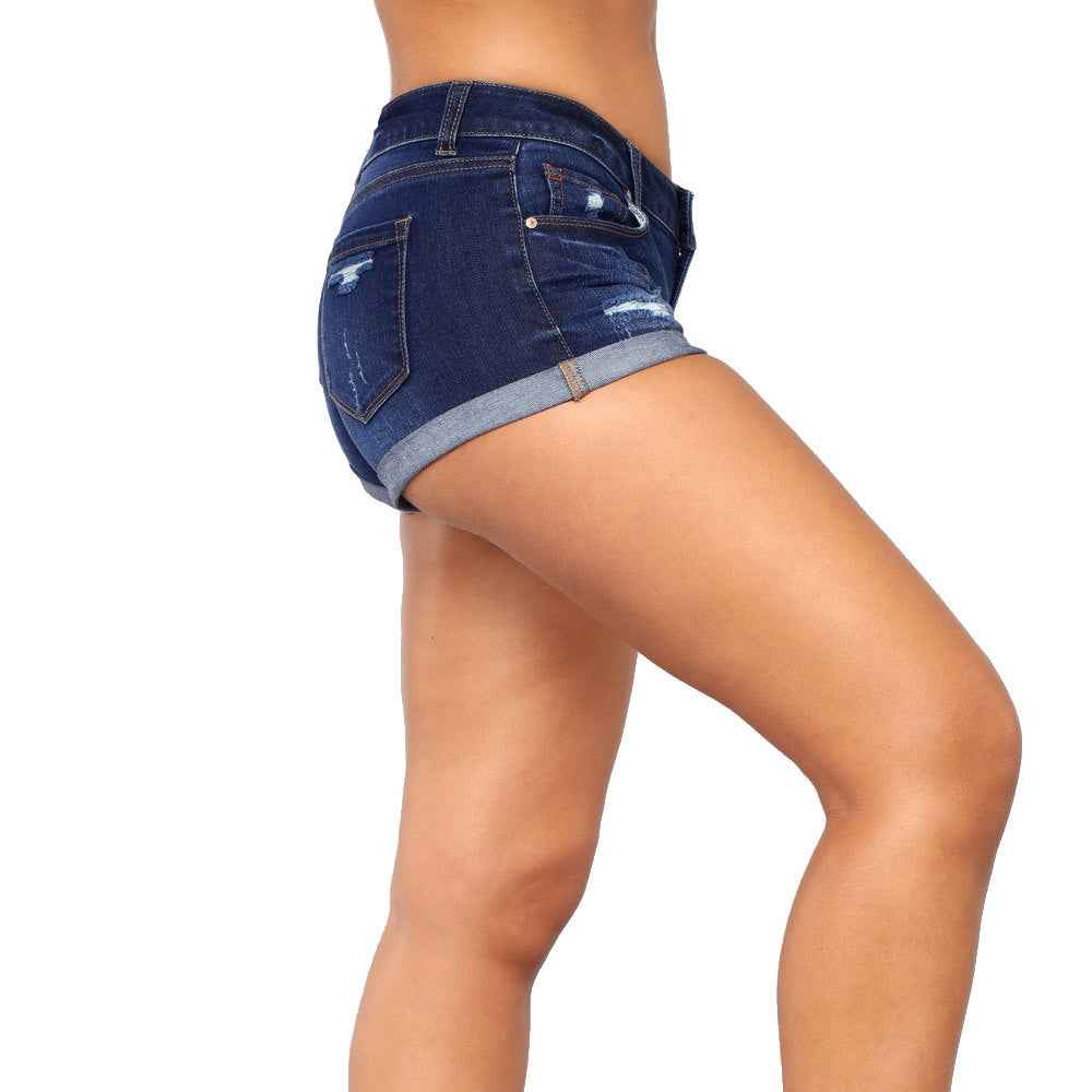 Denim Ripped Flanging Bottoms
