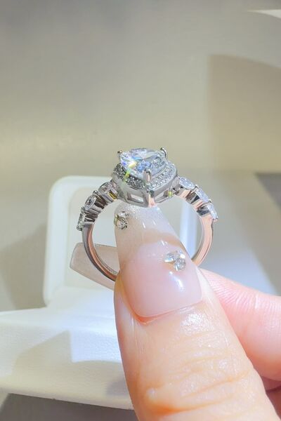 2 Carat Moissanite 925 Sterling Silver Ring - Munsieur