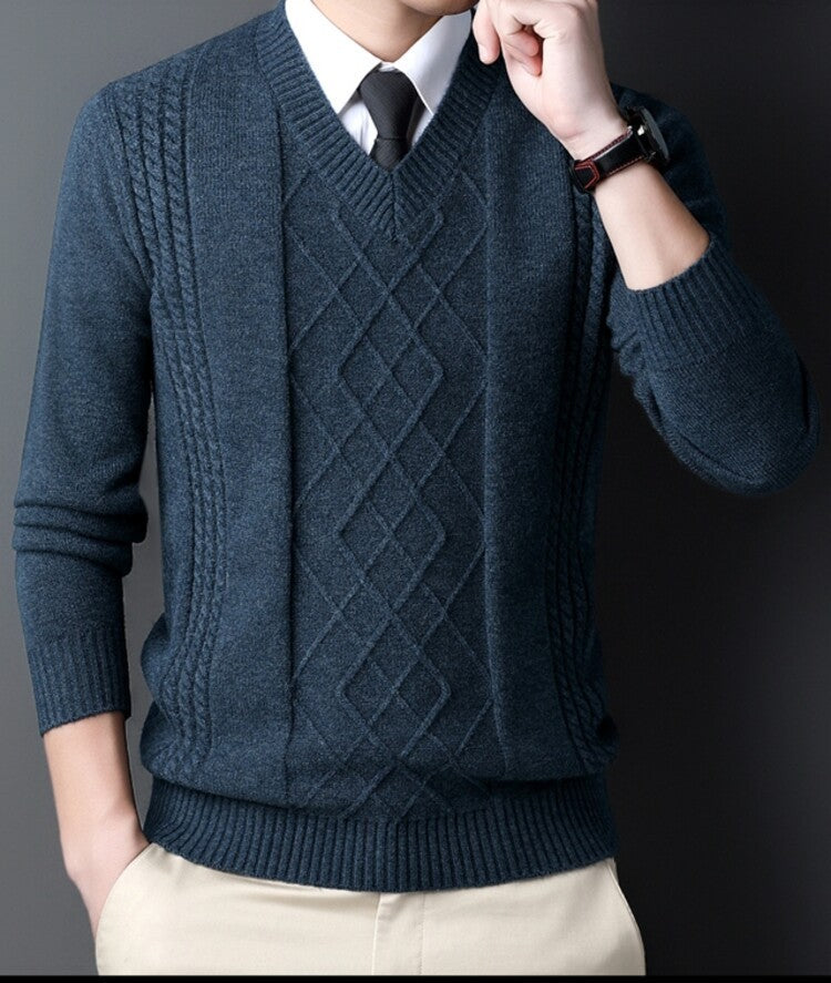 Chicken Collar Pullover Knitting Men's Casual Hoodie - Munsieur