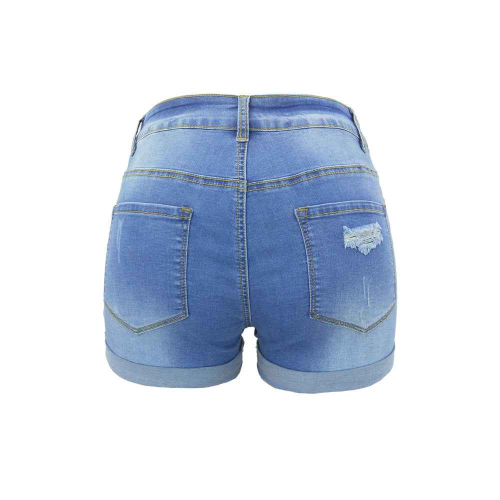 Denim Ripped Flanging Bottoms