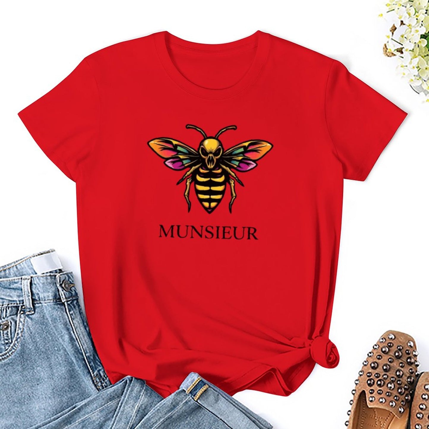 Munsieur T-Shirt for Women: Redefining Casual Chic with Elegance for Her - Munsieur