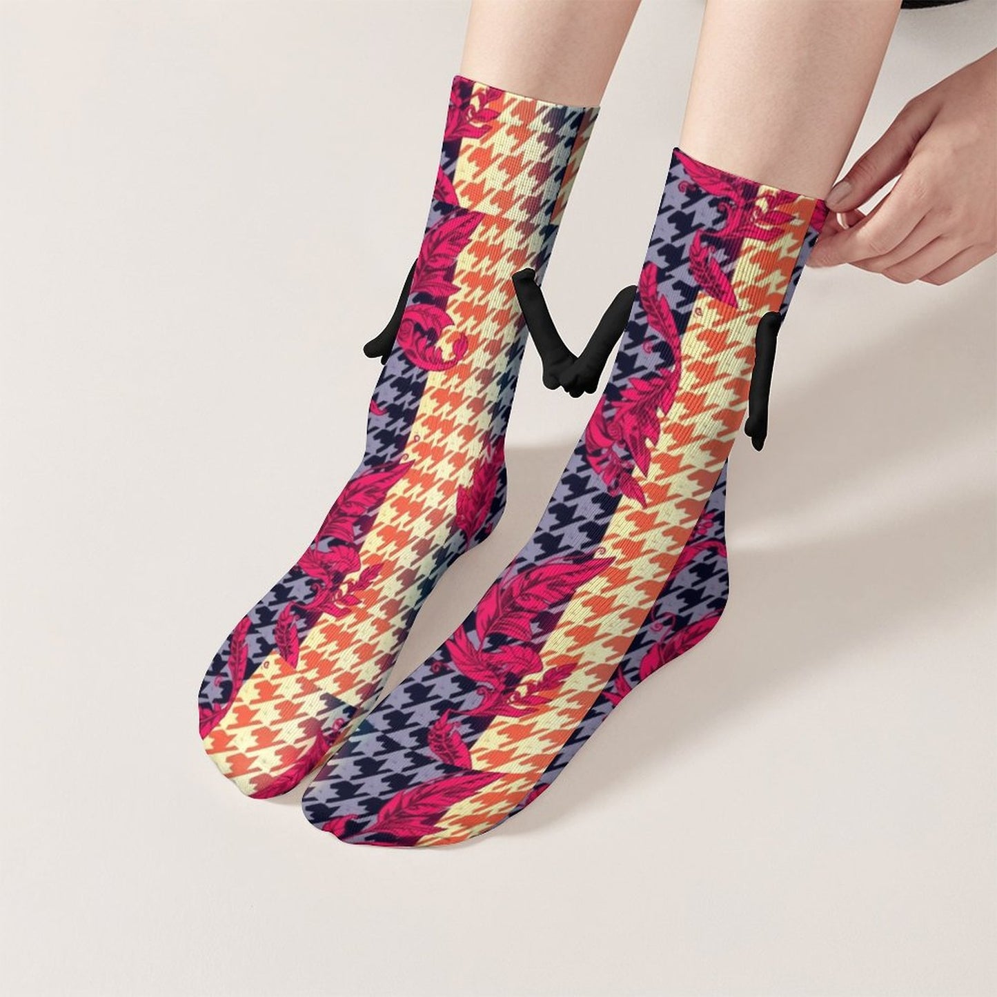 Munsieur Design Buddy Socks Magnetic Holding Hands Funny Socks accessories