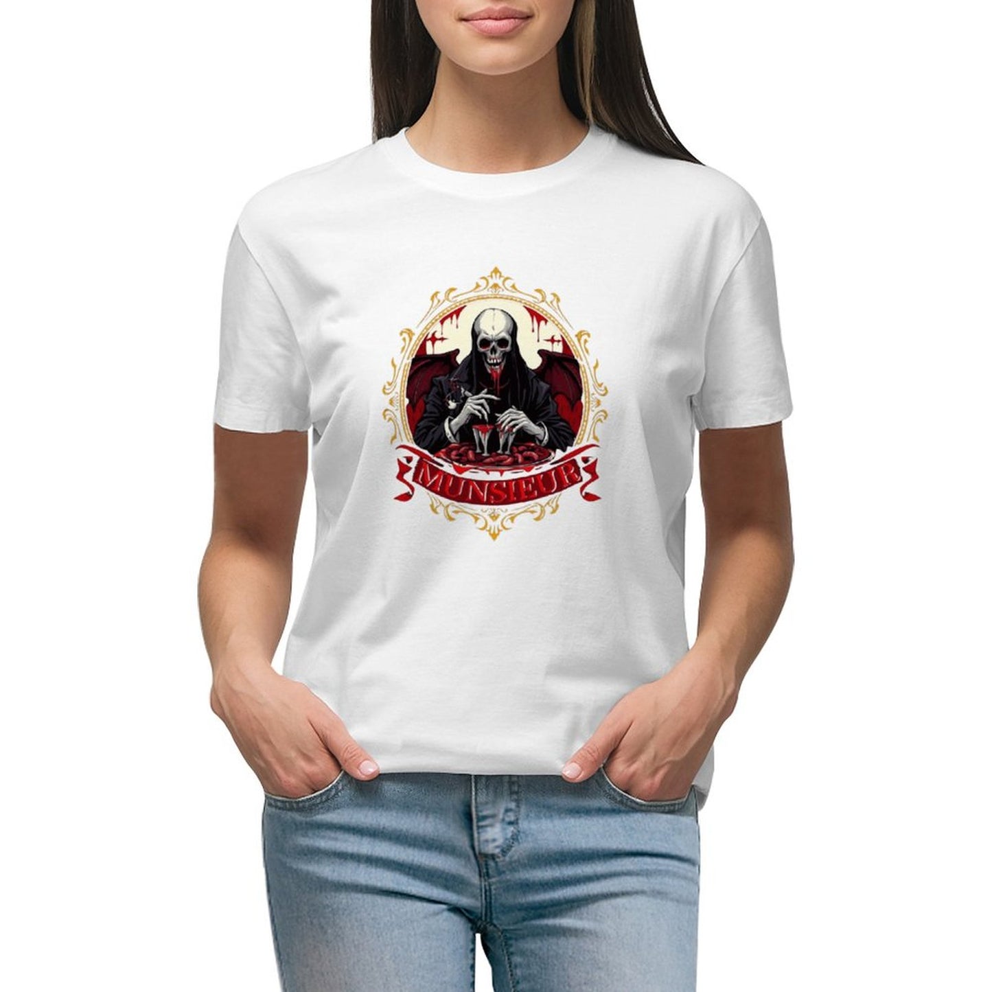 Women's Munsieur T-Shirt Valentine's Day Collection "Patron Q" Bleeding Love Collection
