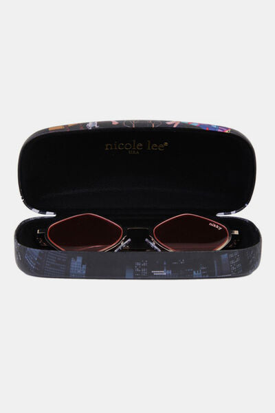 Nicole Lee USA Metal Frame Geometric Sunglasses - Munsieur