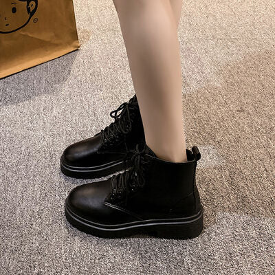 Round-Toe Lace-Up boots - Munsieur