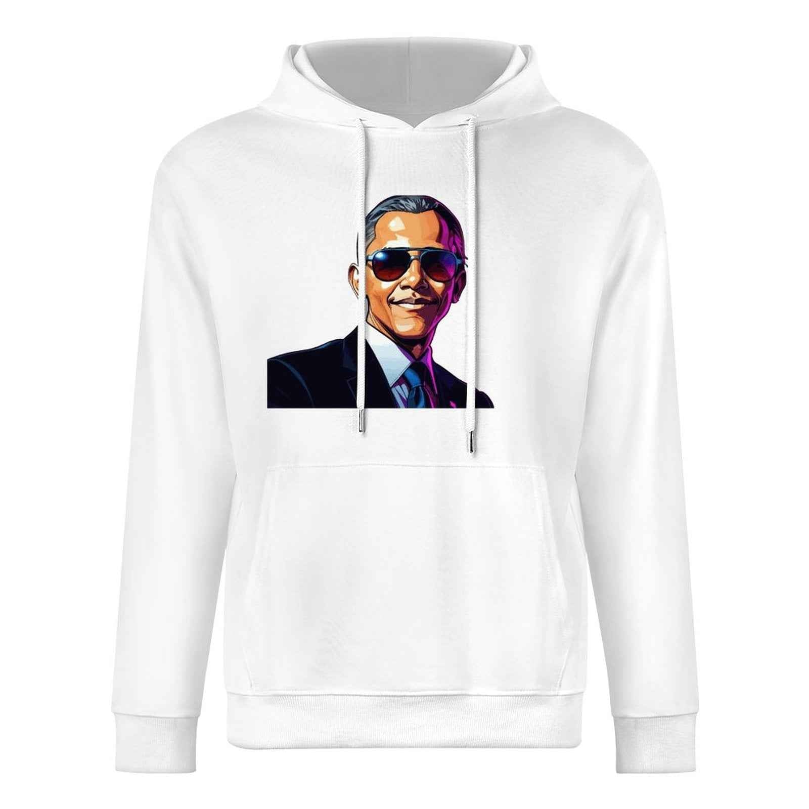 Men's Hoodie "Obama" Crown Co. 👑 Comfortable Cotton Design Streetwear