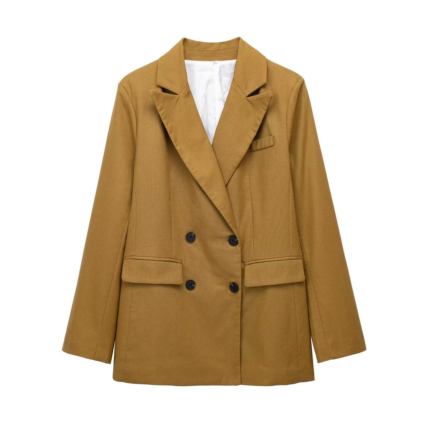 Women's Double Breasted 3pc Jacket + Vest + Straight-leg Suit