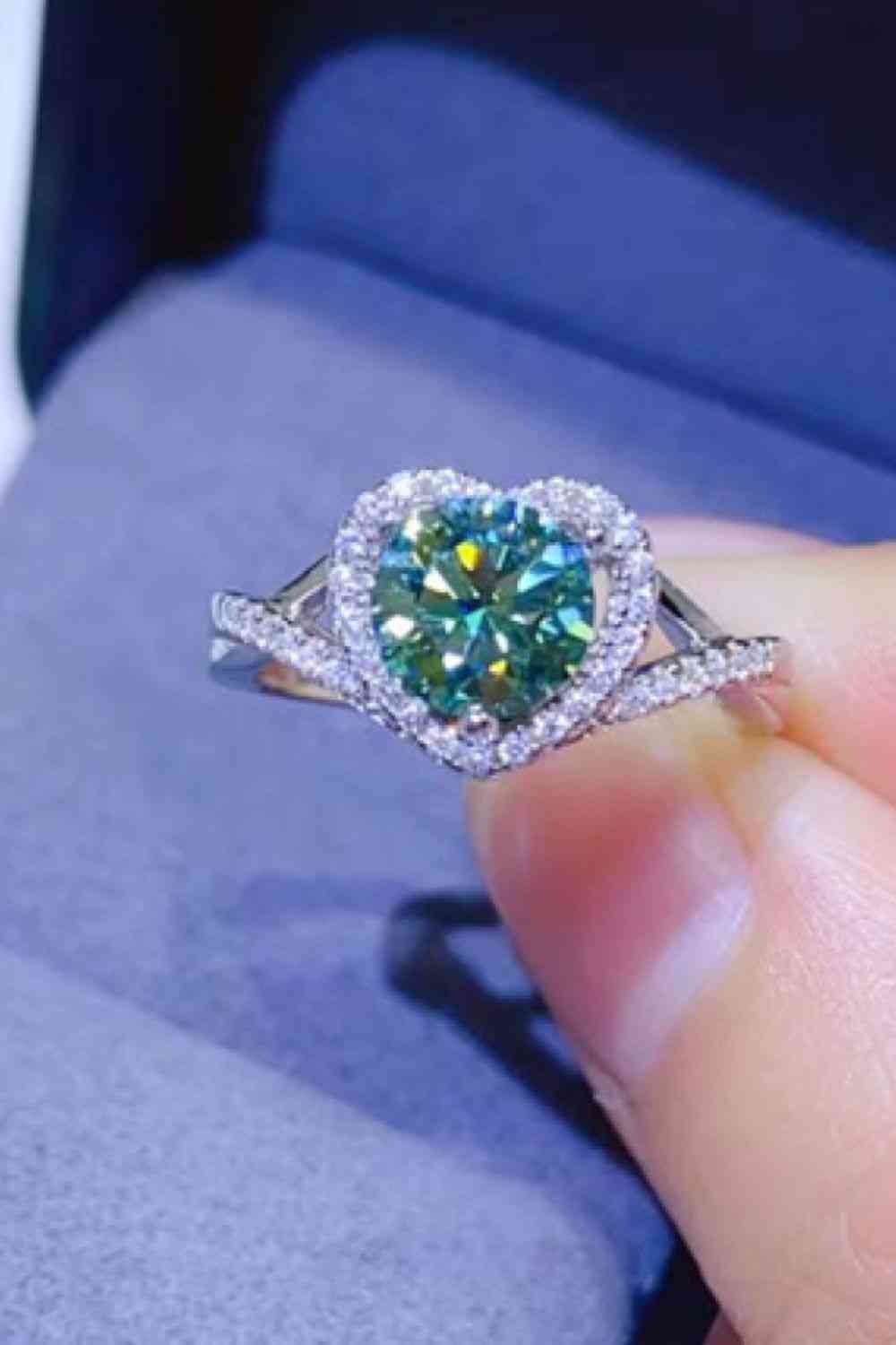 1 Carat Moissanite 925 Sterling Silver Ring - Munsieur