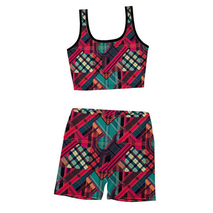 Munsieur Custom Printed Patterned Ribbed Yoga Sets
