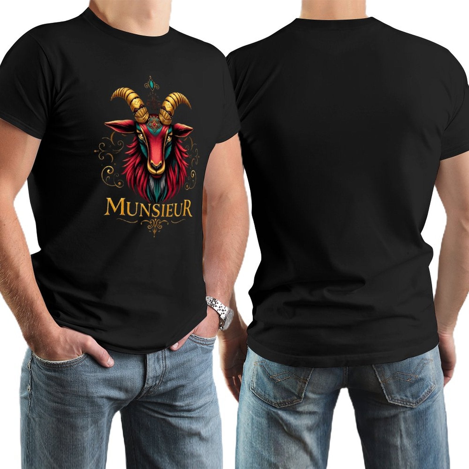 *Sale** Men's Munsieur Tee "Icon Billy" Designer Streetwear Fashion