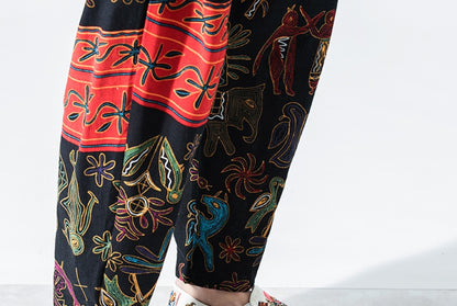 Chinese Style Lantern Nine Pants
