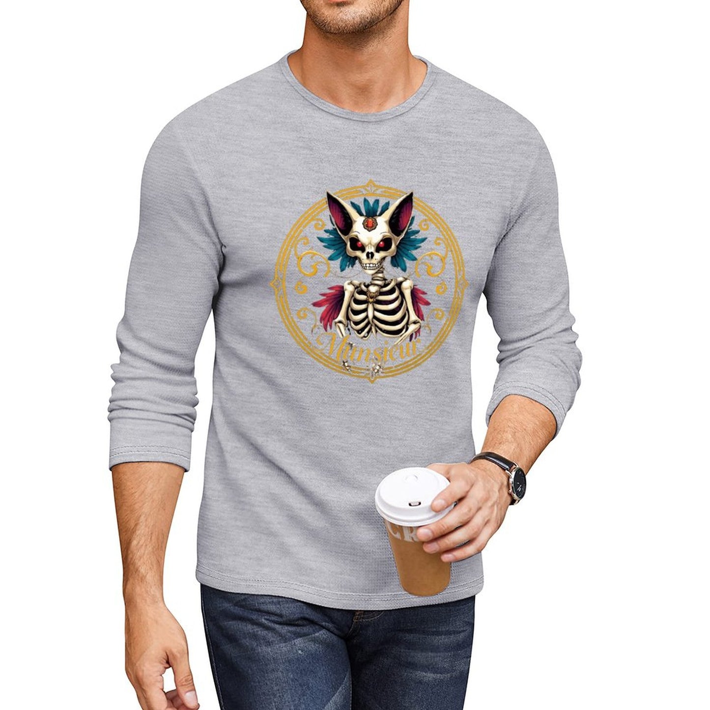 Munsieur Long Sleeve Tee for Men: Effortless Style, Premium Comfort - Munsieur