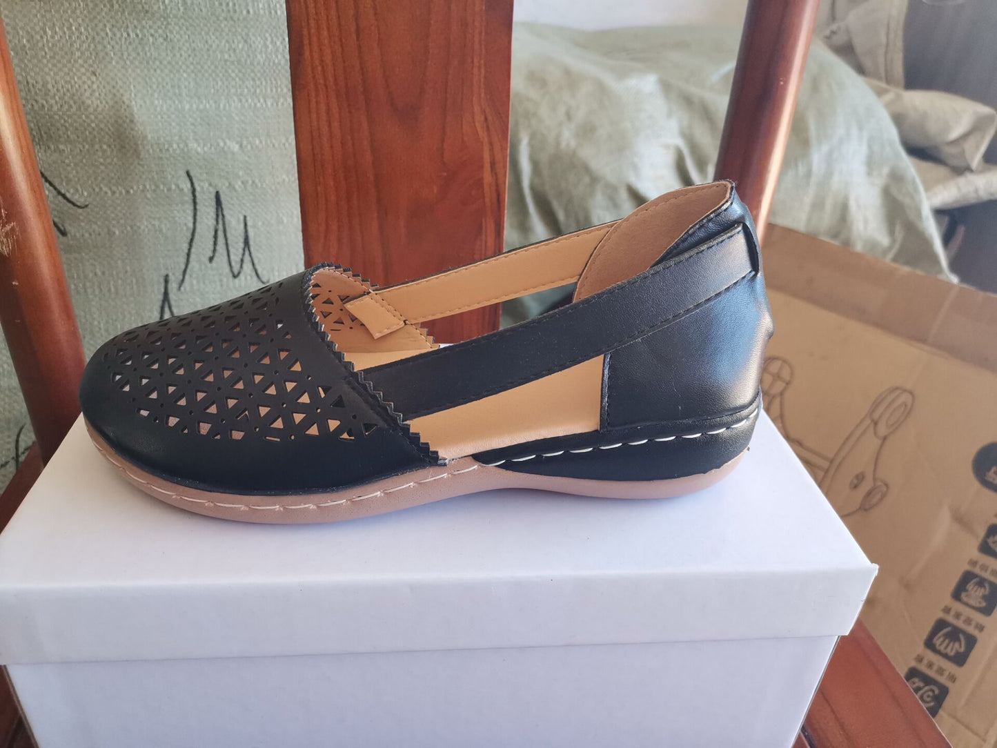 Round Toe Cross-border Large Size Flats Women's