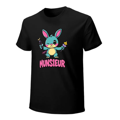 Munsieur 男士復活節兔子系列「Blaze」復活節設計師 T 卹