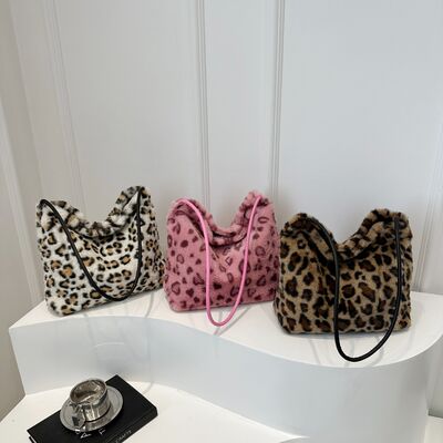 Leopard Furry Shoulder Bag - Munsieur