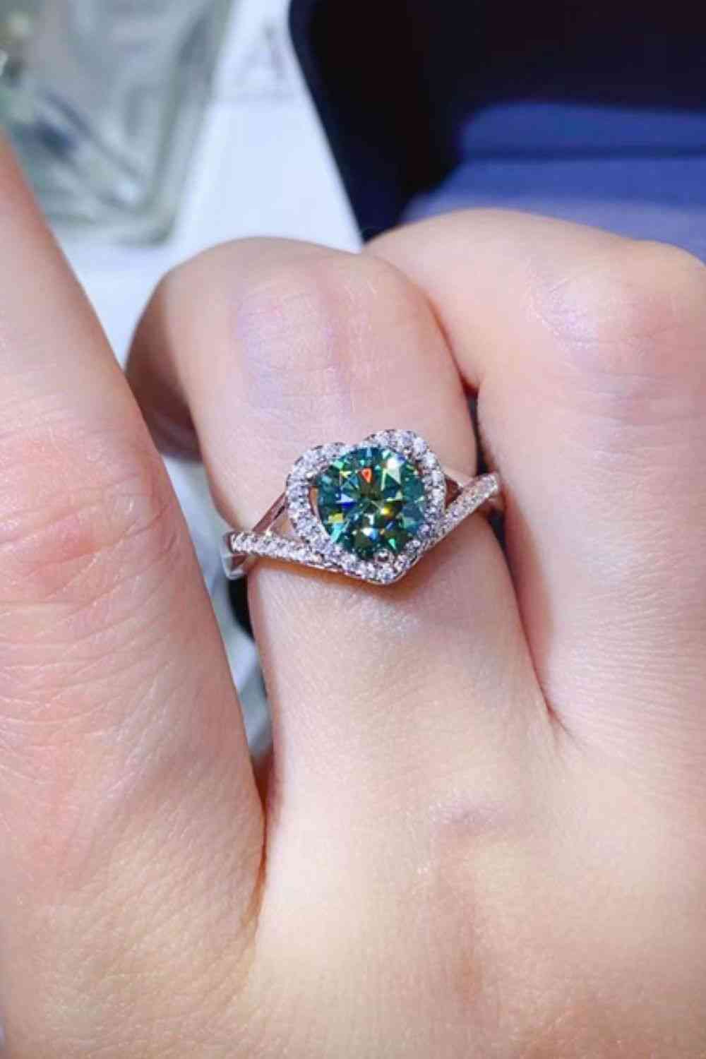 1 Carat Moissanite 925 Sterling Silver Ring - Munsieur