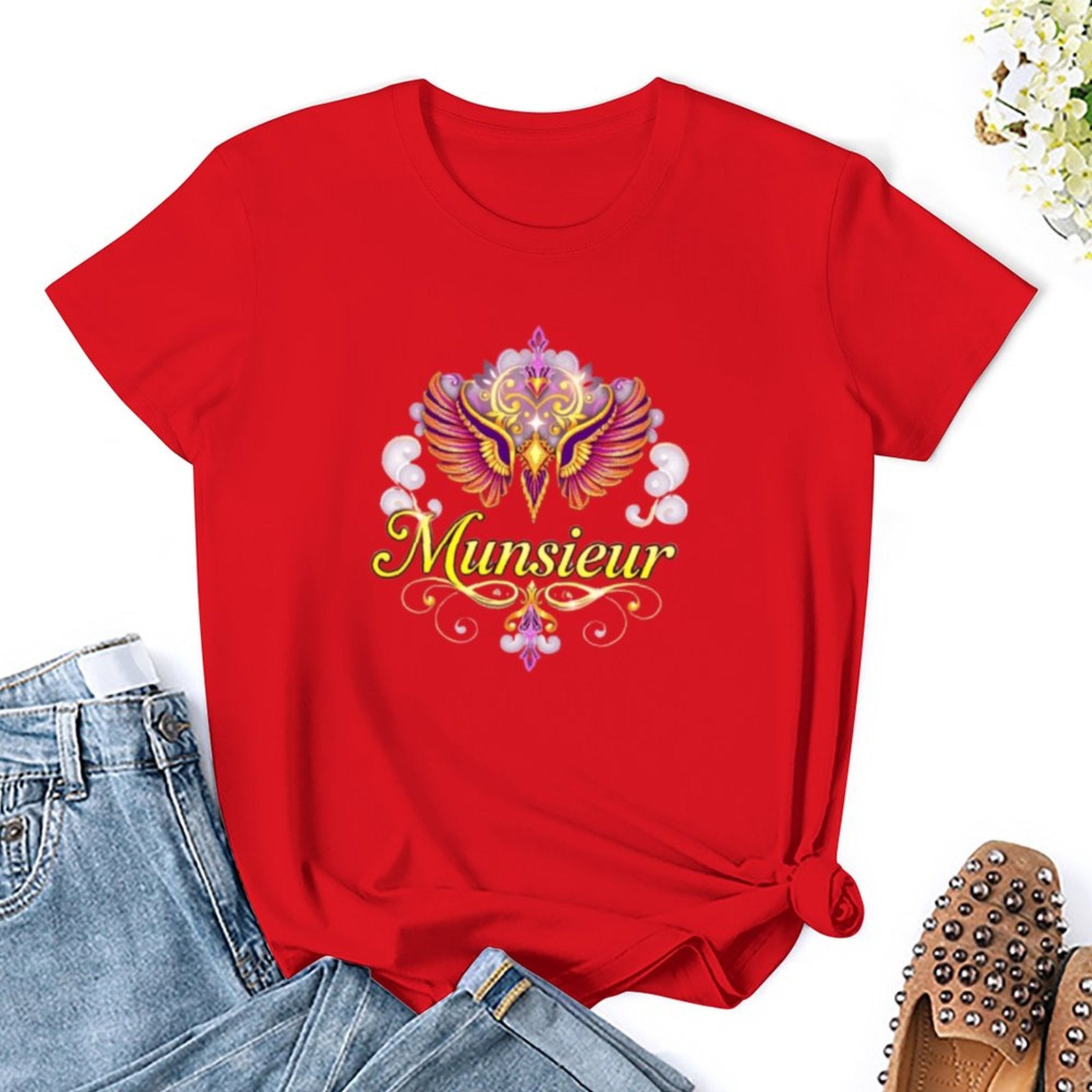 Munsieur T-Shirt for Women: Chic, Comfortable, and Timeless for Her - Munsieur