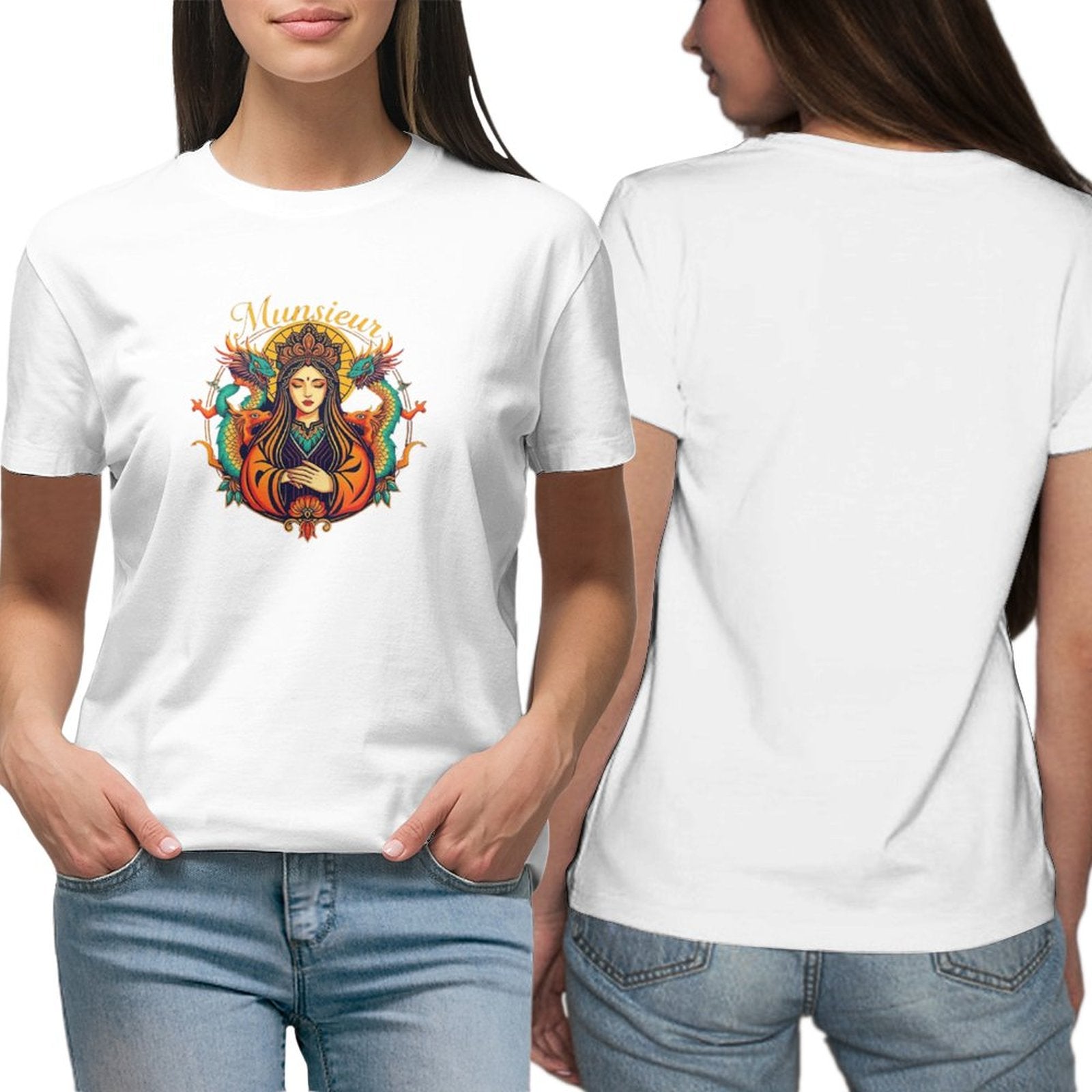 Munsieur T-Shirt for Women: Timeless Simplicity with a Premium Fit - Munsieur