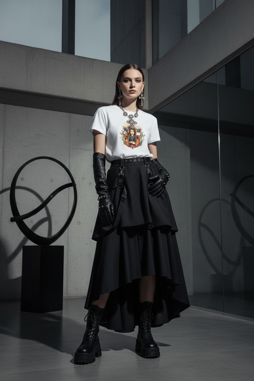 MUNSIEUR Premium Fit Timeless Luxury T-Shirt for Women