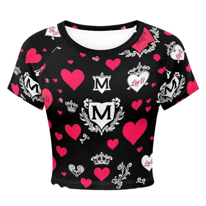 Tight cropped navel-baring T-shirt