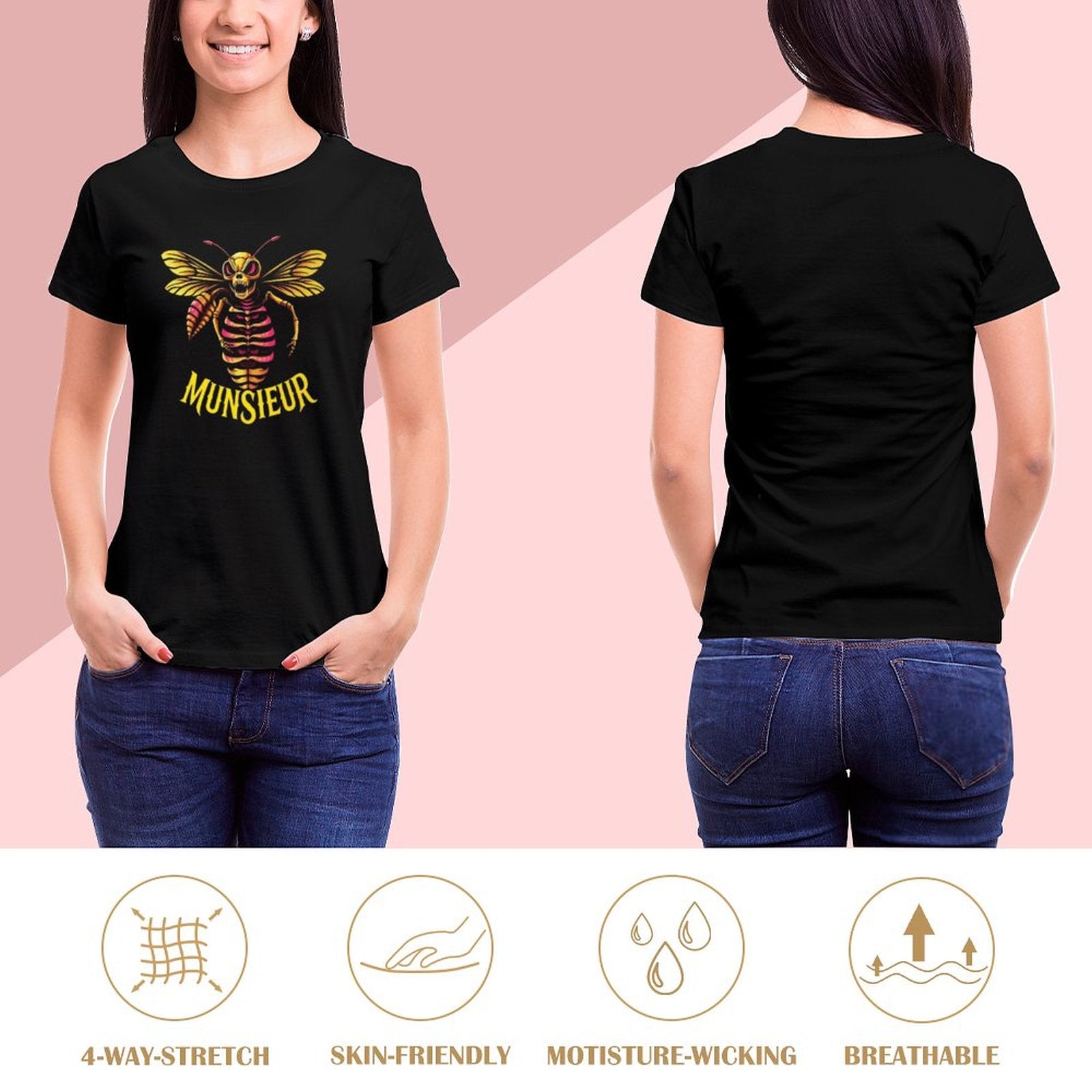 Women's Timeless Style with Munsieur Premium Women's T-Shirts - Munsieur